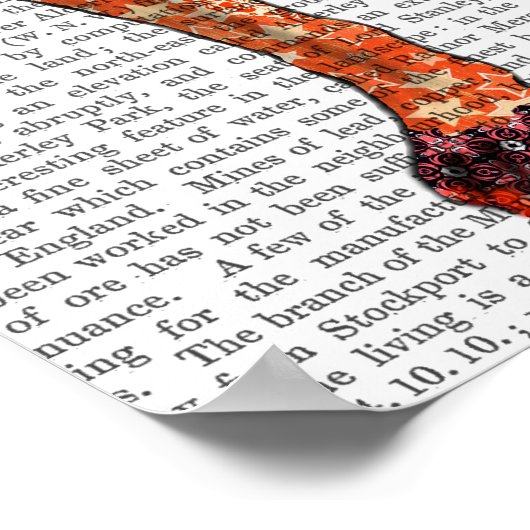 Staffordshire Bull Terrier - Patchwork Poster (Ecke)