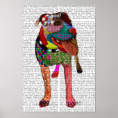 Staffordshire Bull Terrier - Patchwork Poster (Vorne)