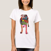 Staffordshire Bull Terrier - Patchwork T-Shirt (Vorderseite)