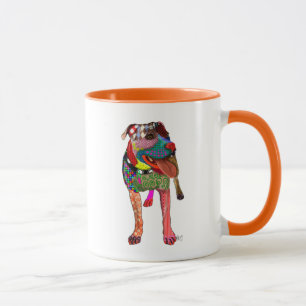 Staffordshire Bull Terrier - Patchwork Tasse