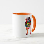 Staffordshire Bull Terrier - Patchwork Tasse (VorderseiteRechts)