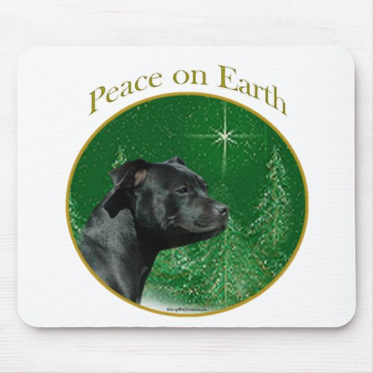 Staffordshire Bull Terrier Peace Mousepad (Vorne)