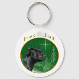 Staffordshire Bull Terrier Peace Schlüsselanhänger
