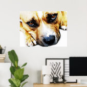 Staffordshire Bull Terrier Poster (Heimbüro)