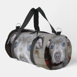 Staffordshire Bull Terrier Puppy Face, Duffle Bag