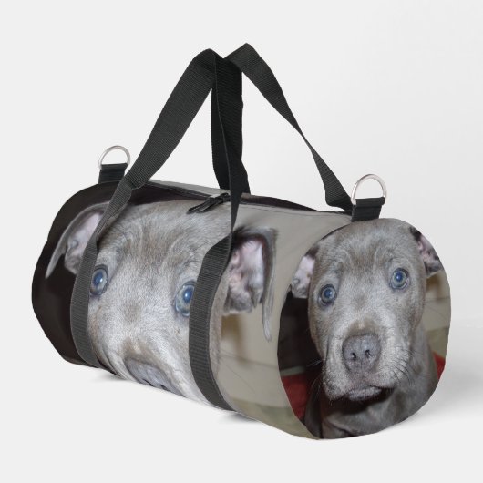 Staffordshire Bull Terrier Puppy Face, Duffle Bag (Linke Seite)