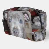 Staffordshire Bull Terrier Puppy Face, Waschbeutel (Rechte Ecke)