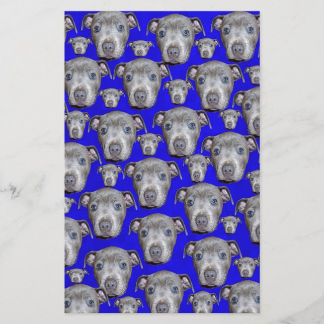 Staffordshire Bull Terrier Puppy Pattern, (Vorderseite)
