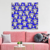 Staffordshire Bull Terrier Puppy Pattern, Leinwanddruck (Insitu (Wohnzimmer))