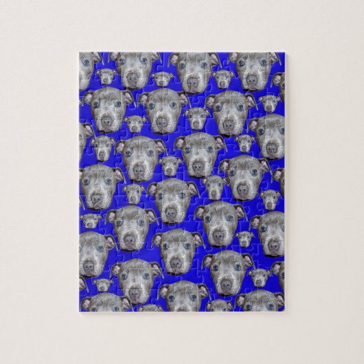 Staffordshire Bull Terrier Puppy Pattern, Puzzle (Vertikal)