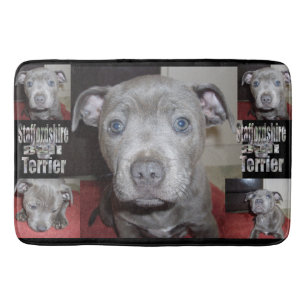 Staffordshire Bull Terrier Puppy Time, Badematte