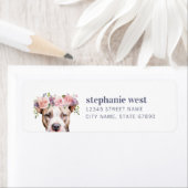 Staffordshire Bull Terrier Return Address Label (Insitu)