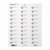 Staffordshire Bull Terrier Return Address Label (Vorne)
