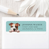 Staffordshire Bull Terrier Rücksendeadressen-Aufkl (Insitu)