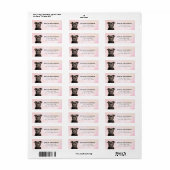 Staffordshire Bull Terrier Rücksendeadressen-Aufkl (Vorne)