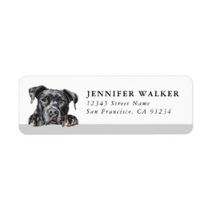 Staffordshire Bull Terrier Rücksendeadressetikette