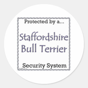 Staffordshire Bull Terrier Security Sticker