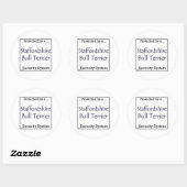 Staffordshire Bull Terrier Security Sticker (Blatt)