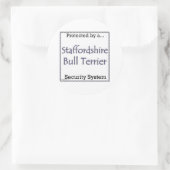 Staffordshire Bull Terrier Security Sticker (Tasche)