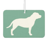 Staffordshire Bull Terrier Silhouette Autolufterfrischer (Vorderseite)
