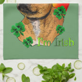 Staffordshire Bull Terrier St Patricks Handtuch (Gefaltet)