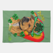 Staffordshire Bull Terrier St Patricks Handtuch (Horizontal)