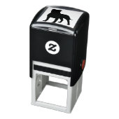 Staffordshire Bull Terrier Staffy Dog Silhouette Permastempel (Produkt)