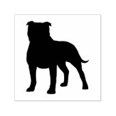 Staffordshire Bull Terrier Staffy Dog Silhouette Permastempel (Design)