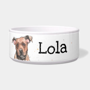 Staffordshire bull Terrier Staffy personalisierter Napf