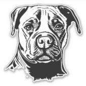Staffordshire Bull Terrier Sticker (Vorderseite)