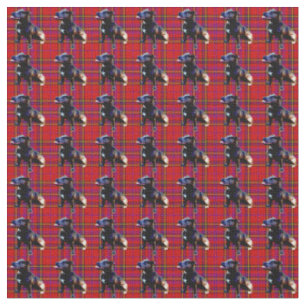 Staffordshire Bull Terrier Tartan-Muster, Stoff