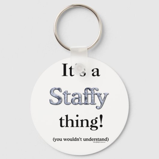 Staffordshire Bull Terrier Thing Schlüsselanhänger (Vorderseite)