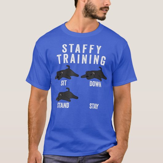 Staffordshire Bull Terrier Training Dog T-Shirt (Vorderseite)