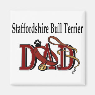 Staffordshire Bull Terrier Vater Geschenke Magnet
