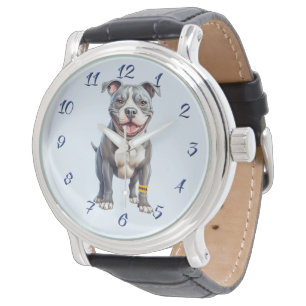 Staffordshire Bull Terrier Watch for Men Armbanduhr