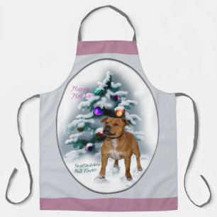 Staffordshire Bull Terrier Weihnachten Schürze