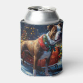 Staffordshire Bull Terrier Weihnachtsfest Dosenkühler (Kanne Vorderseite)
