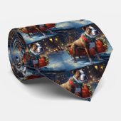 Staffordshire Bull Terrier Weihnachtsfest Krawatte (Gerollt)