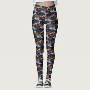 Staffordshire Bull Terrier Weihnachtsfest Leggings