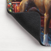 Staffordshire Bull Terrier Weihnachtsfest Mousepad (Ecke)