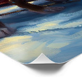 Staffordshire Bull Terrier Weihnachtsfest Poster (Ecke)