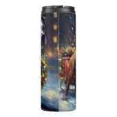 Staffordshire Bull Terrier Weihnachtsfest Thermosbecher (Rückseite)