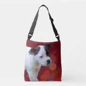 Staffordshire Bull Terrier Welppy Crossbody Bag Tragetaschen Mit Langen Trägern (Vorderseite)