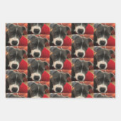 Staffordshire Bull Terrier Wrapping Paper Geschenkpapier Set (Vorderseite)