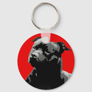 Staffordshire bull terring keyring Schlüsselanhäng Schlüsselanhänger