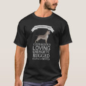 Staffordshire Bullterer mutige Love Energe T-Shirt (Vorderseite)