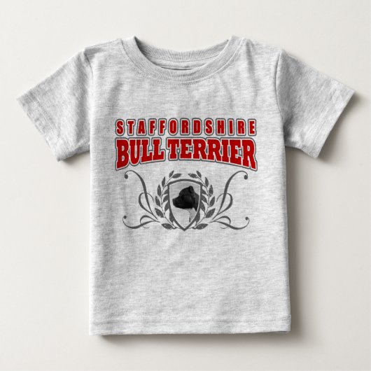 Staffordshire-Bullterrier COA-Rottext Baby T-shirt (Vorderseite)