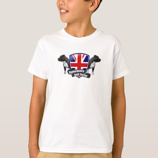 Staffordshire-Bullterrier ENGLAND T-Shirt (Vorderseite)