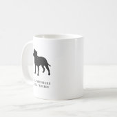 Staffordshire-Bullterrier Kaffeetasse (Vorderseite Links)