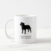 Staffordshire-Bullterrier Kaffeetasse (Links)